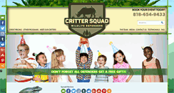 Desktop Screenshot of crittersquad.com